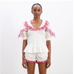 Damson Madder Caroline Blouse and Jenna Bloomers Set